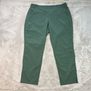 Eddie Bauer Traveler Pant Forest Green Women's Pants Size Large Stretch Pockets